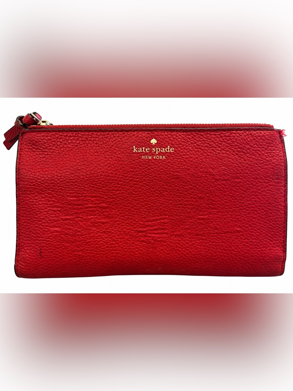 Kate Spade Red Double-Zip Wallet / Clutch